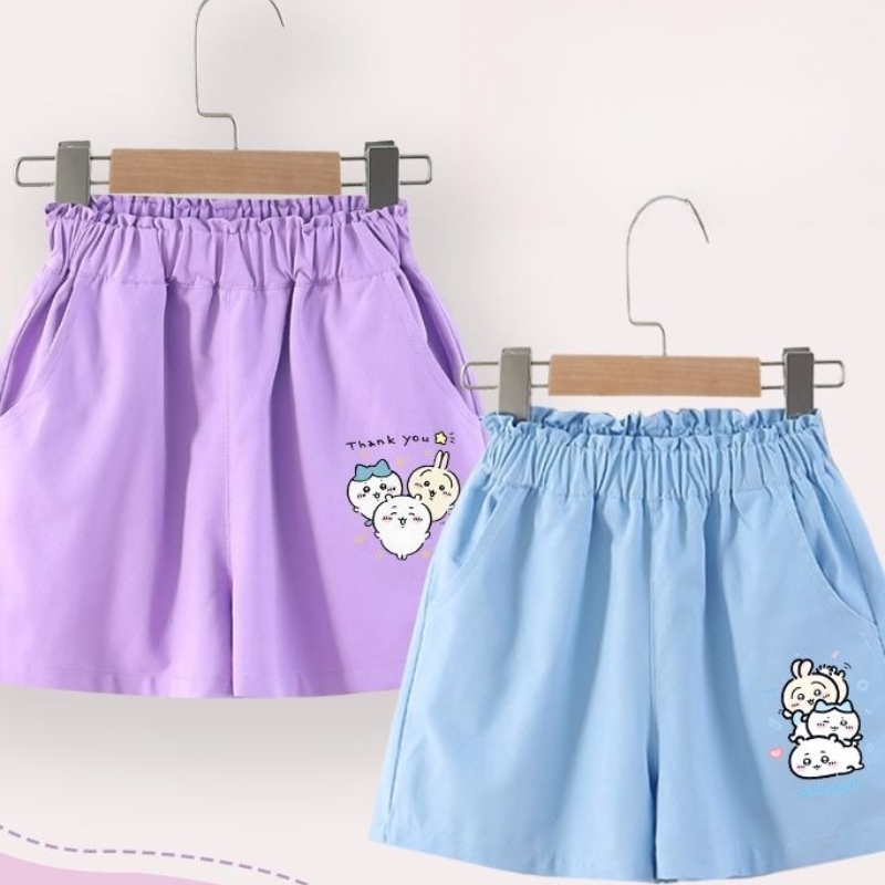 Summer Clothing Looks - Anime Cartoon Kawaii Chiikawa Kinderkleding Shorts