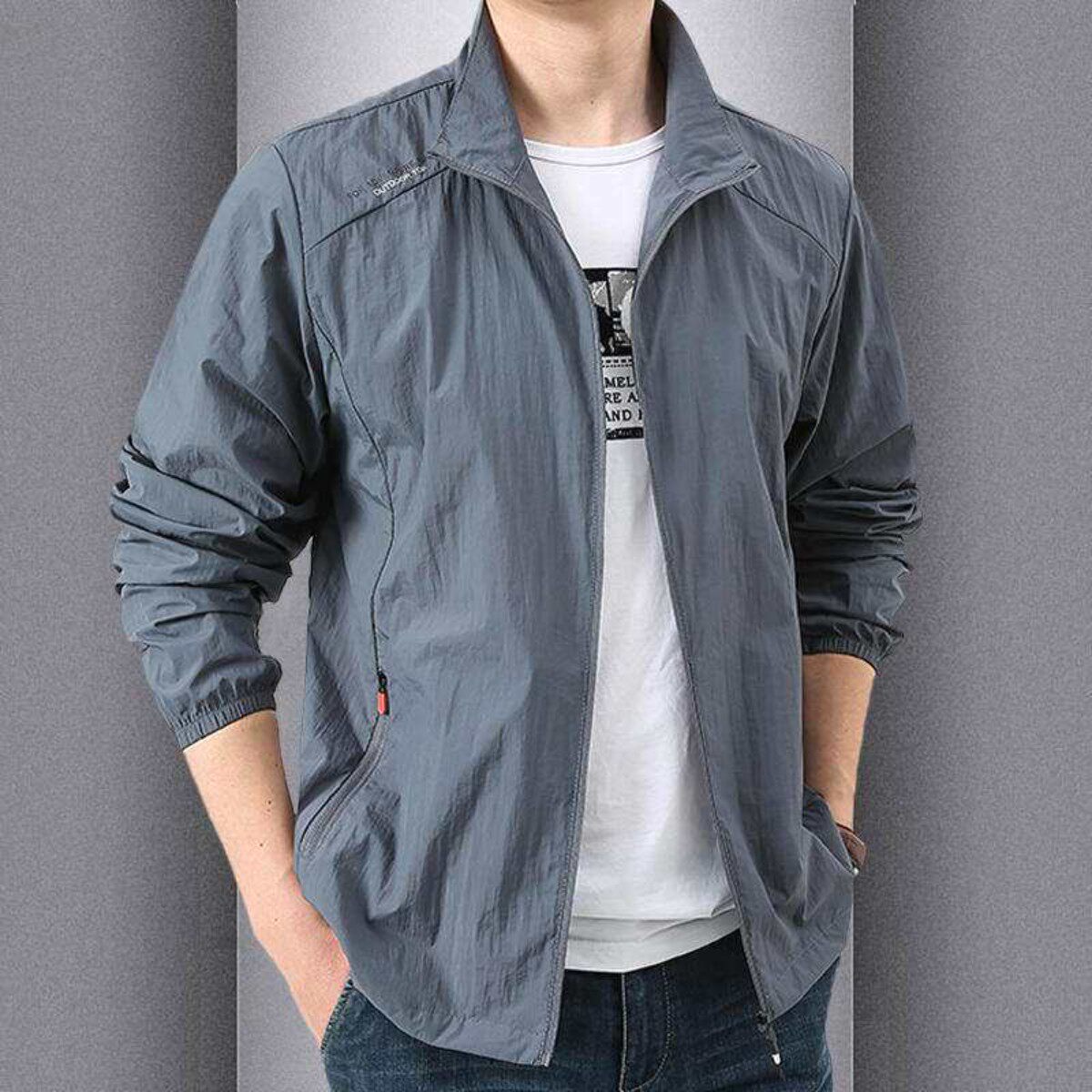 Summer Clothing Wear - Ultradunne IJs-Zijde Heren Zomermode Zonnebeschermende Kleding
