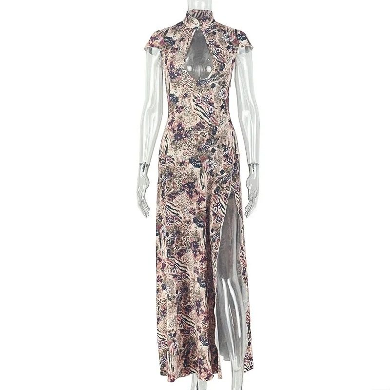 Summer Clothing Trends For Women 2026 - Sexy Side Split Trend Mid-Kalf Jurk