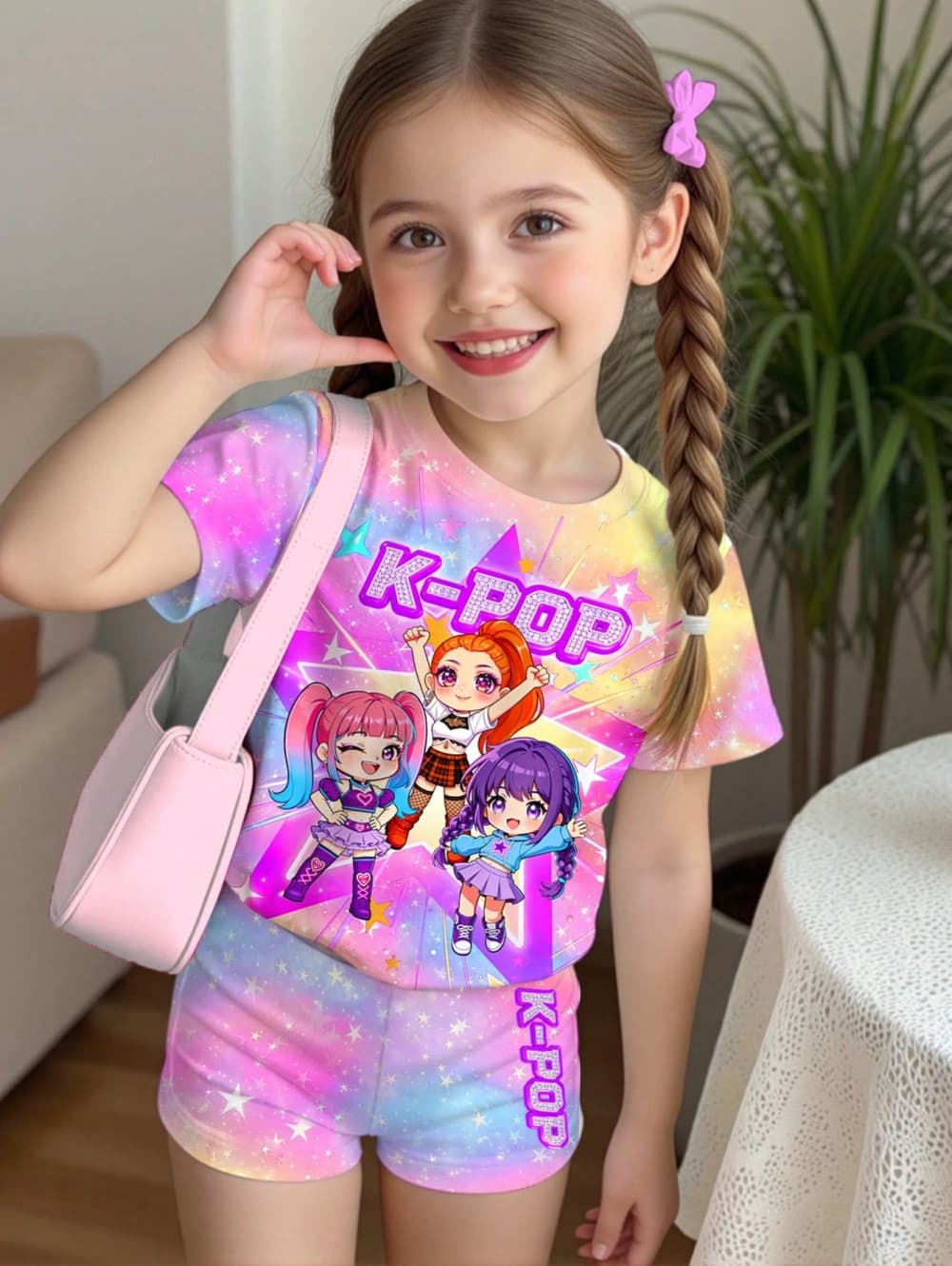 Summer Clothing List - K-Pop Cartoon Grafische Meisjes T-shirt en