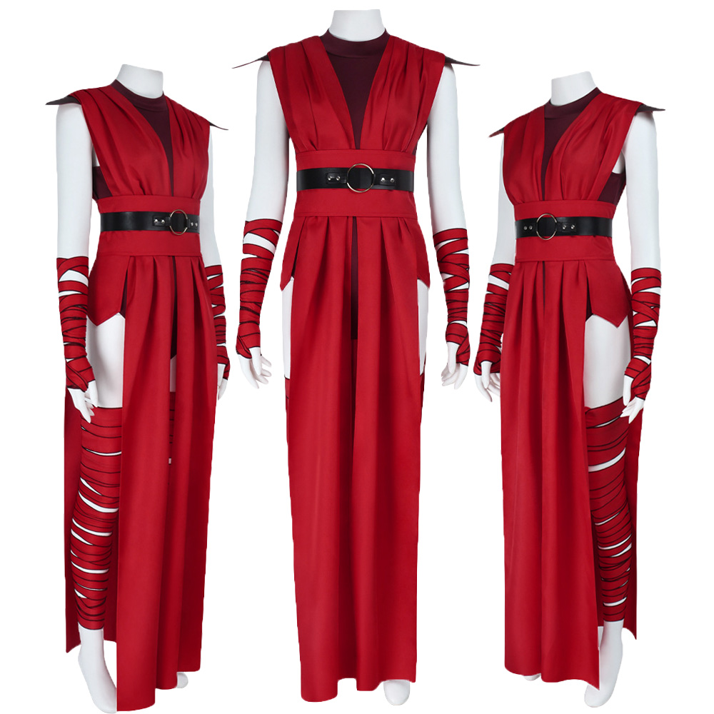 Romper Playsuit Women - Nightsisters Merrin Cosplay Kostuum Vrouw Rood