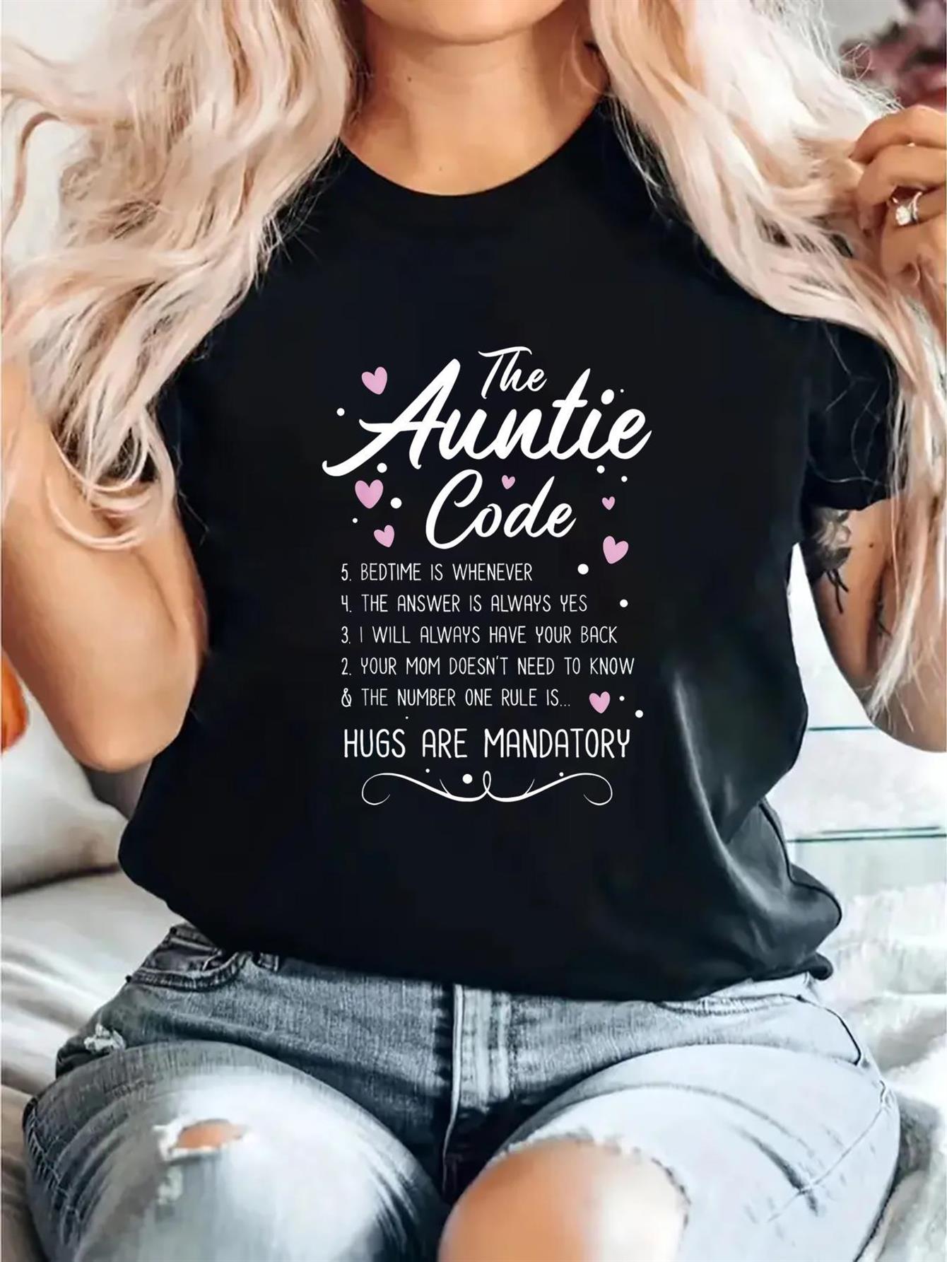 Summer Clothing Wear - Dames T-shirt met leuk tante-thema -
