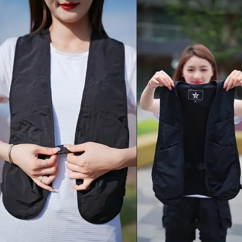Summer Hiking Clothing - Lichtgewicht unisex gilet Vest Multi-zakken Hiphop