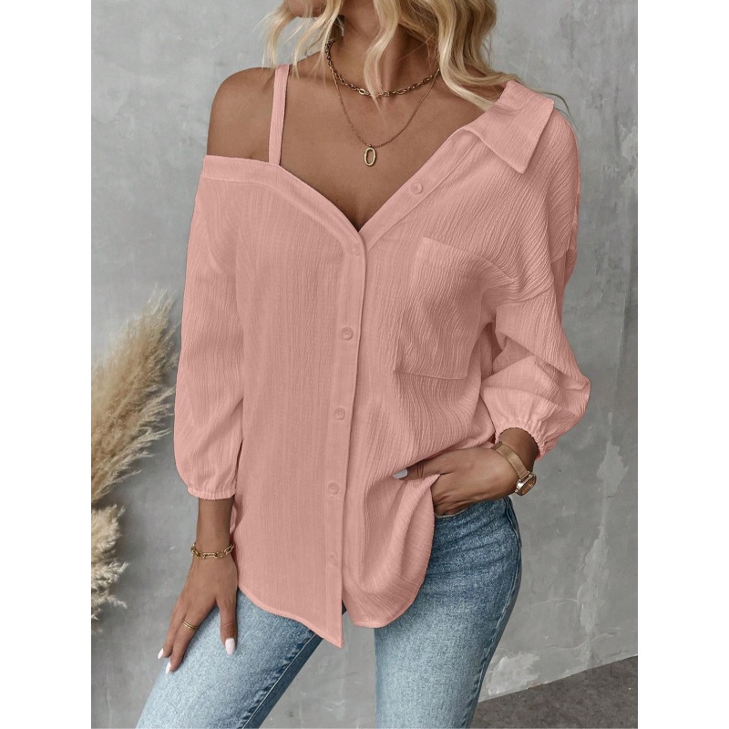 Off Shoulder Blouse - Plus Size1XL-5XL Damesblouses Top Lady Single