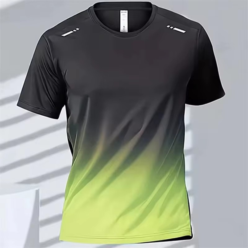 Summer Hiking Clothing - CHRLCK Hardloop-T-shirts voor heren, sneldrogend, ademend,