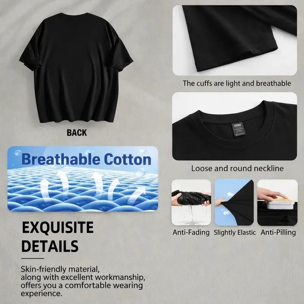 Katoenen T-shirt voor heren me - Summer Clothing Wear recensie en prijs