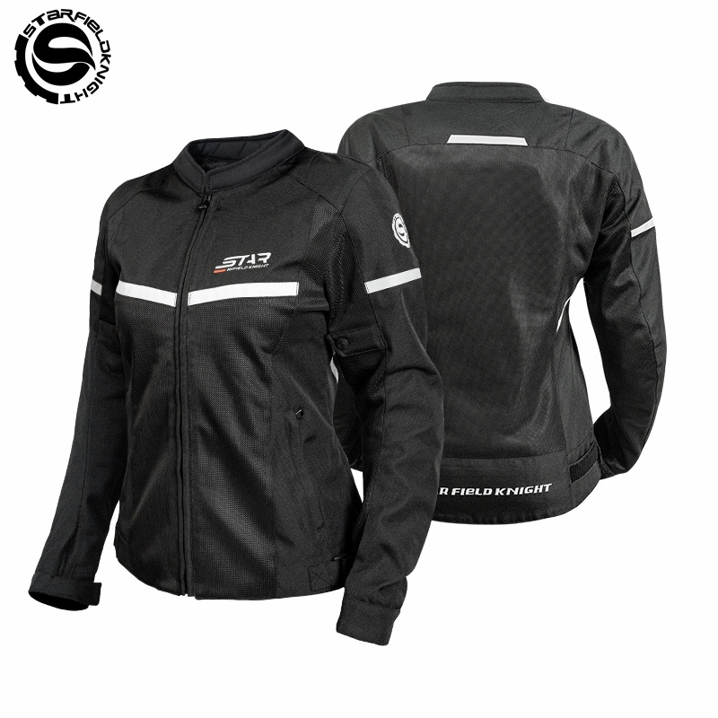 SFK Zwart-wit motorjas Dames r - Summer Knights Clothing recensie en prijs