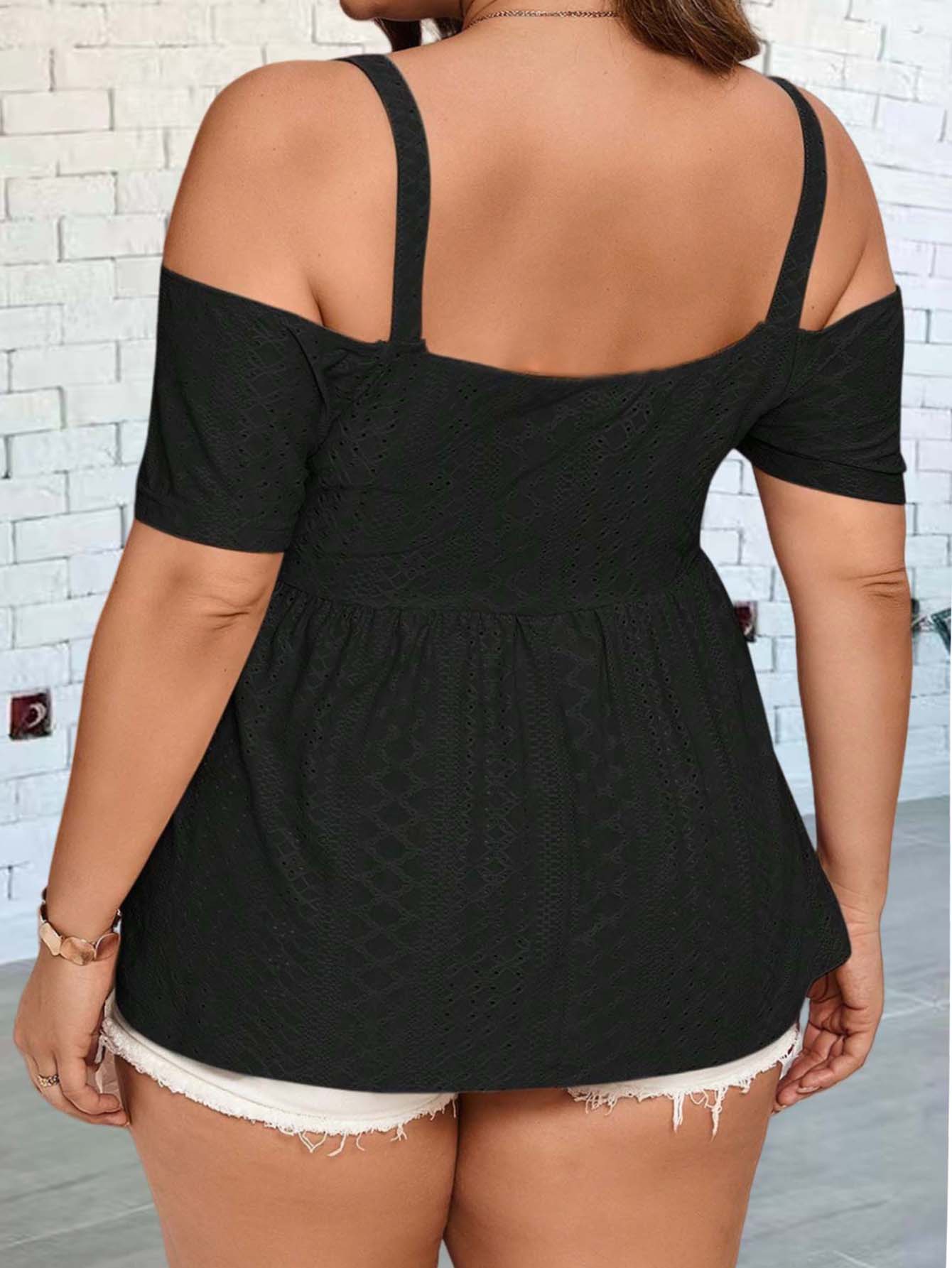 Elegant off-shoulder vest gesc - Summer Clothing Plus recensie en prijs
