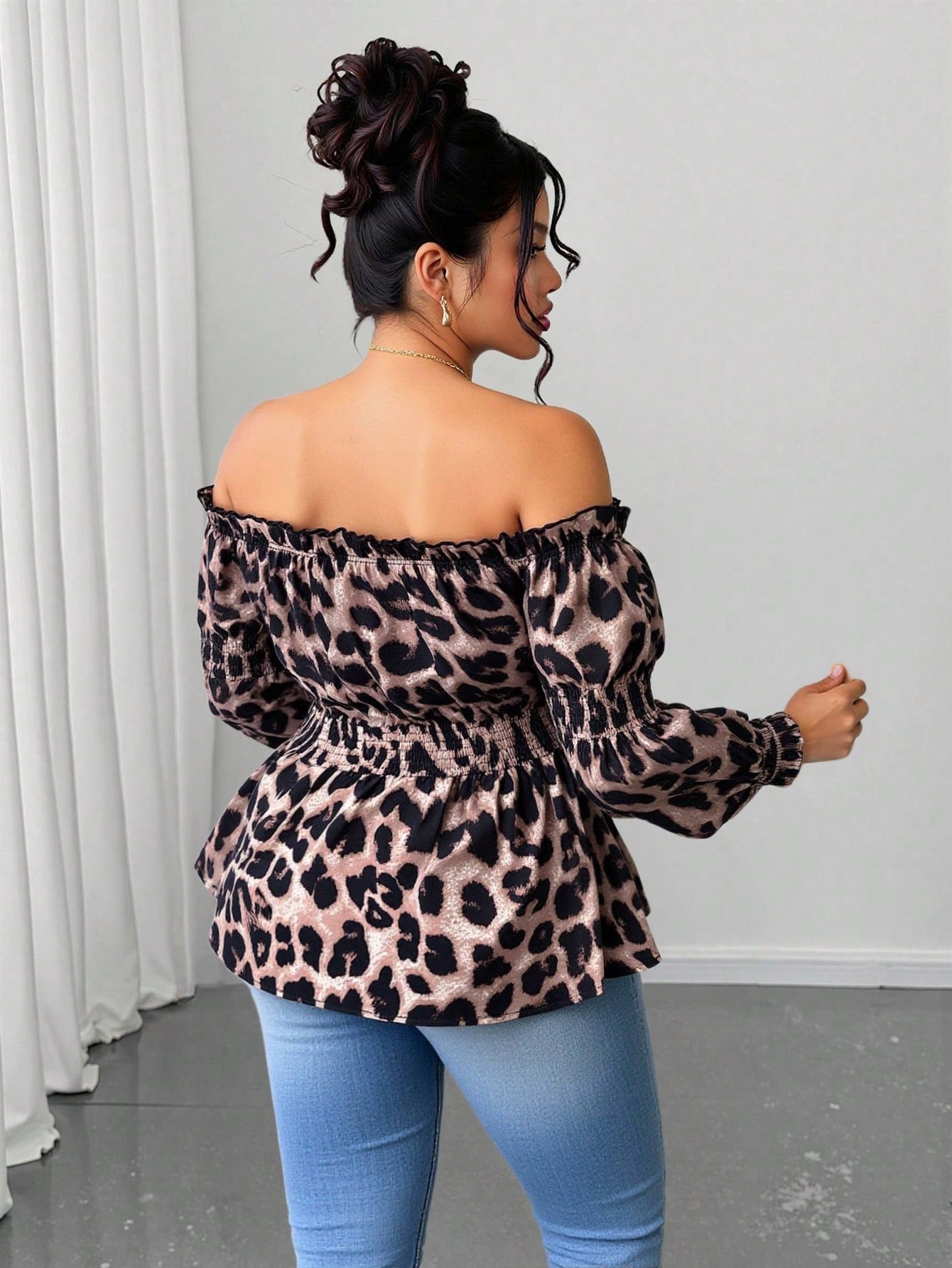 Plus size dames blouse met lui - Off Shoulder Blouse recensie en prijs