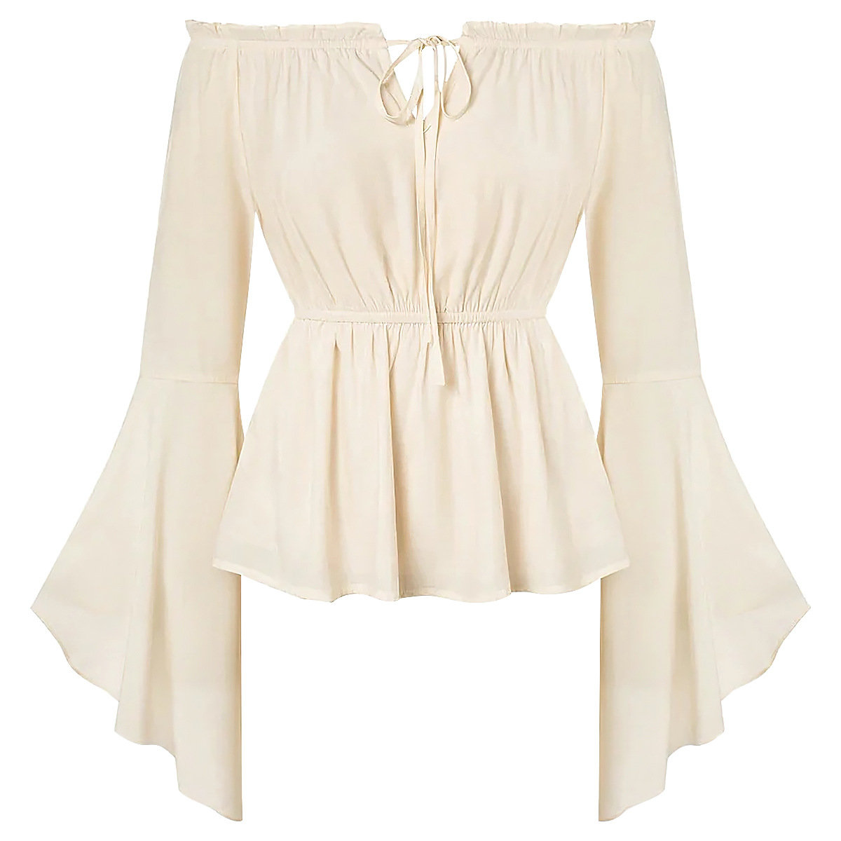 Off-shoulder middeleeuwse kost - Off Shoulder Blouse recensie en prijs
