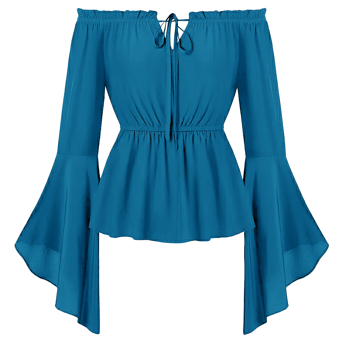 Off-shoulder middeleeuwse kost - Off Shoulder Blouse recensie en prijs