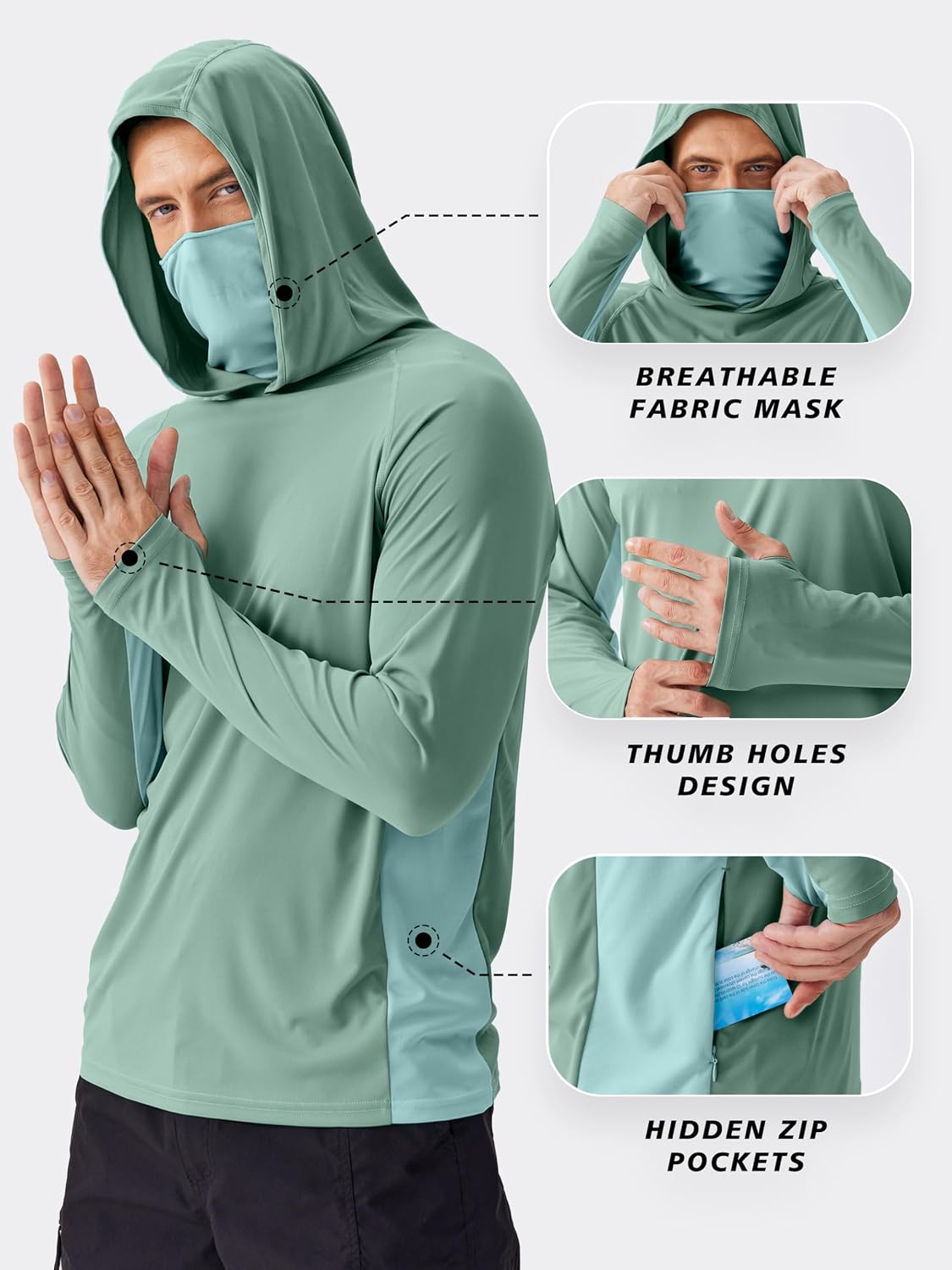 PINSPARK Heren Zonnebeschermen - Summer Hiking Clothing recensie en prijs