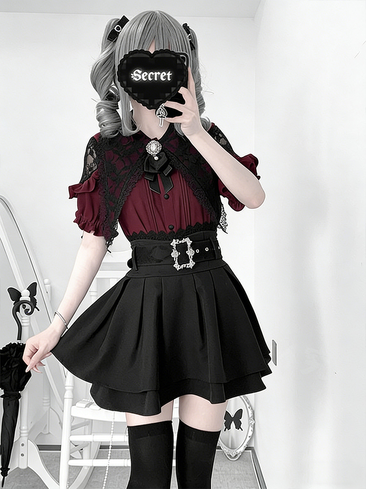 Gothic-stijl shirt met blote s - Off Shoulder Blouse recensie en prijs