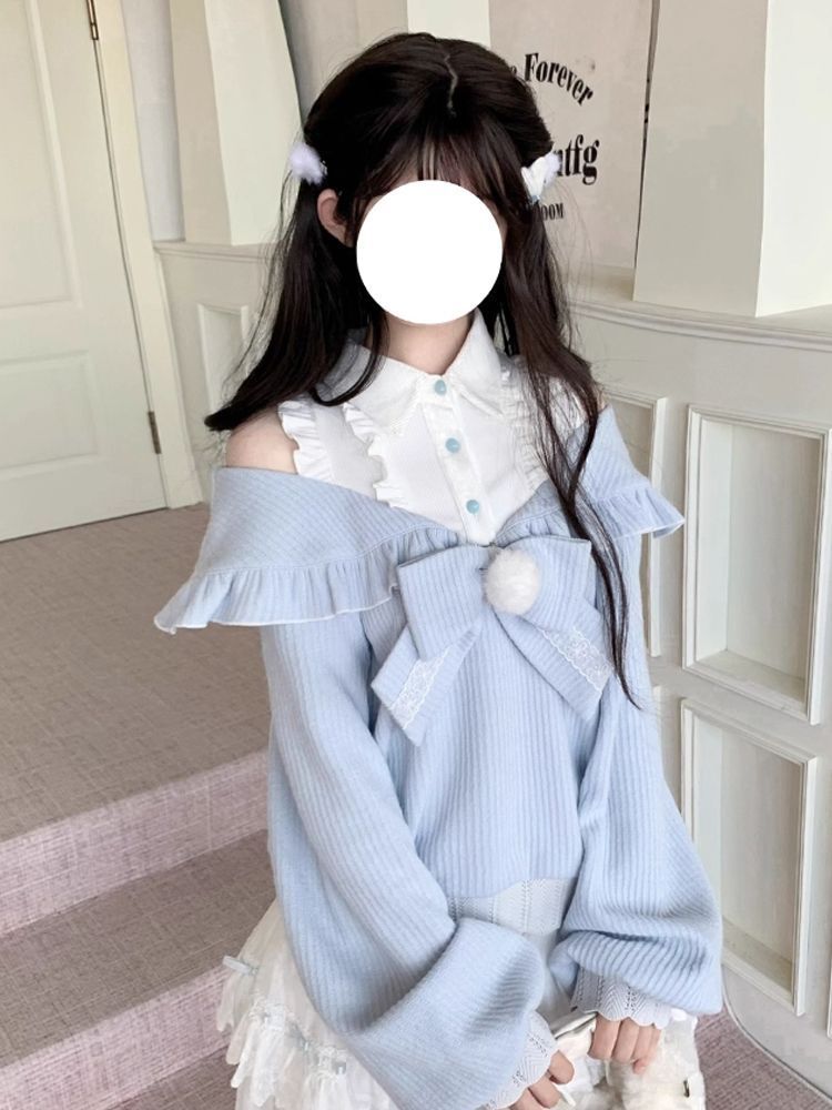Kawaii Soft Girl Lolita 2-deli - Off Shoulder Blouse recensie en prijs