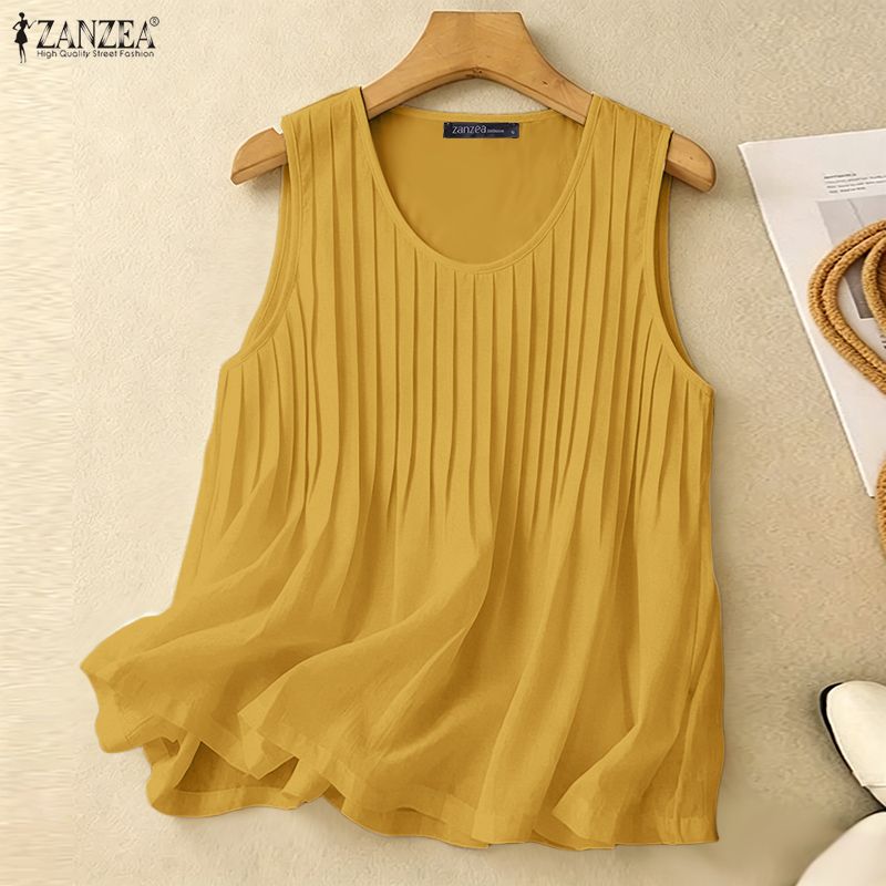ZANZEA Vrouw Zomer Pintuck Tan - Summer Clothing Plus recensie en prijs