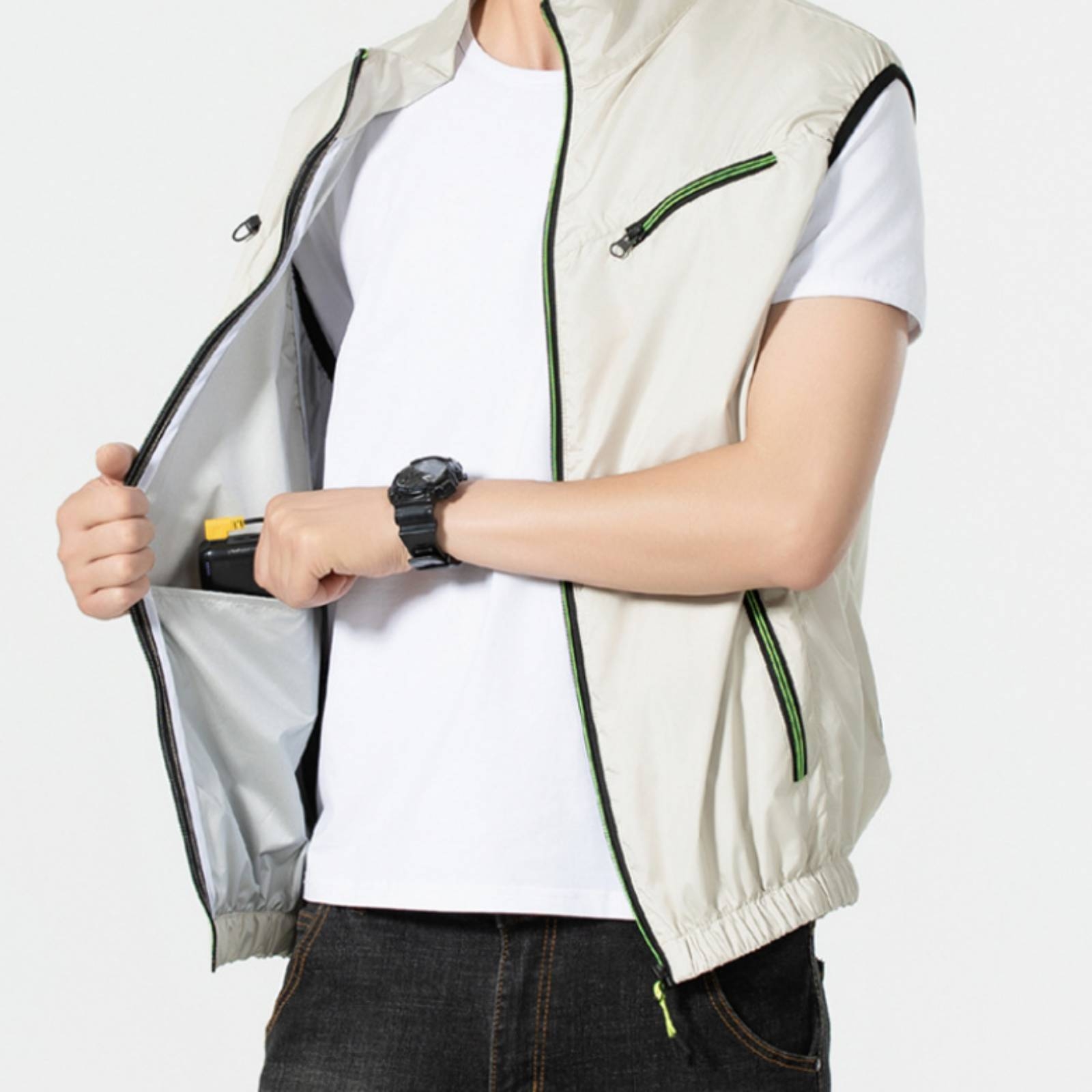 Koelvest voor heren, mouwloos, - Summer Clothing Wear recensie en prijs