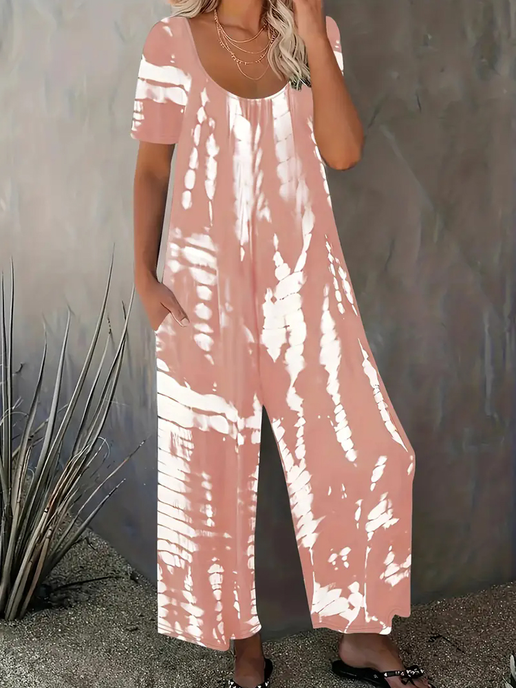 Plus Size Gestreepte Jumpsuit  - Summer Clothing Plus recensie en prijs