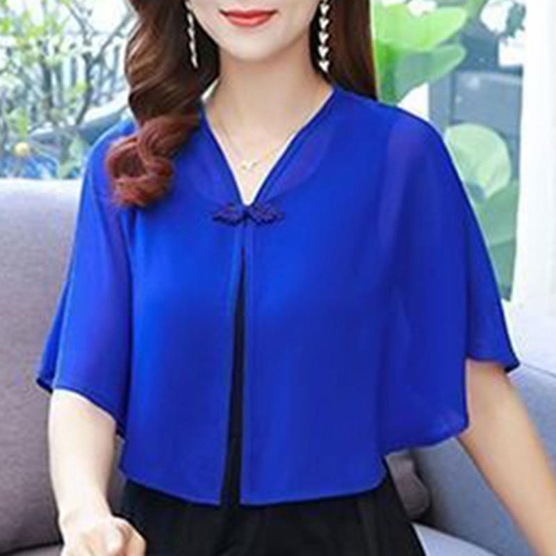 Lente chiffon korte bovenkledi - Summer Clothing Wear recensie en prijs