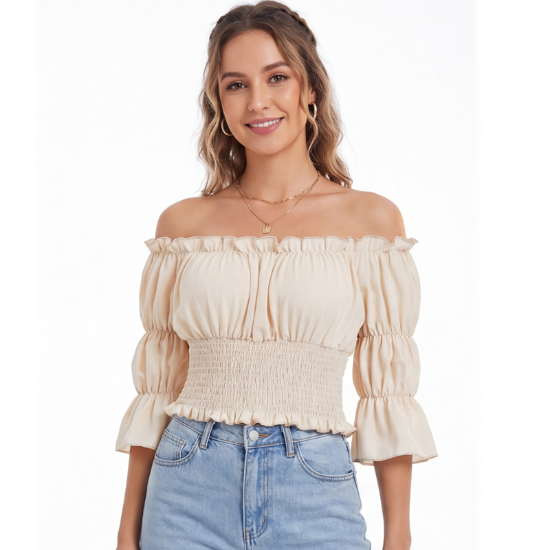 Renaissance blouse dames top m - Off Shoulder Blouse recensie en prijs