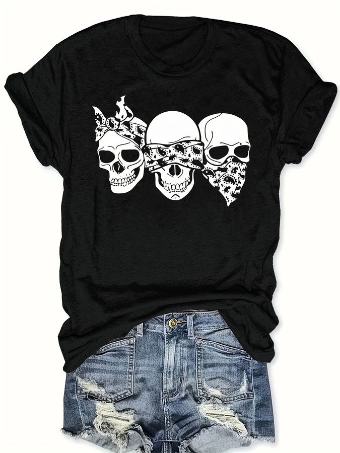 Happy Cartoon Skull T-shirt, l - Summer Clothing Trends For Women 2026 recensie en prijs