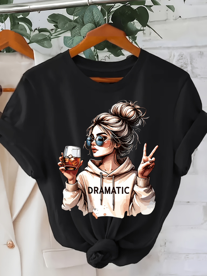 DRAMATIC 1pc Damesmode T-shirt - Summer Clothing Trends For Women 2026 recensie en prijs